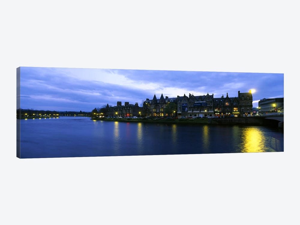 Buildings On The Waterfront, Inverness, Highlands, Scotland, United Kingdom by Panoramic Images 1-piece Canvas Art Print