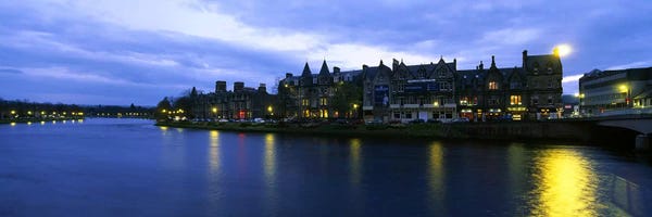 Scotland: Buildings On The Waterfront, Inverness, Highlands, Scotland, United Kingdom by Panoramic Images