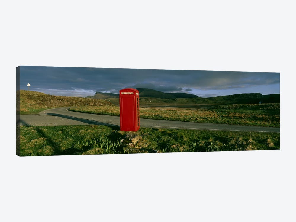 Red Telephone Booth, Isle Of Skye, Inner Hebrides, Scotland, United Kingdom by Panoramic Images 1-piece Art Print