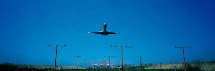 Airplane landing Philadelphia International Airport PA USA