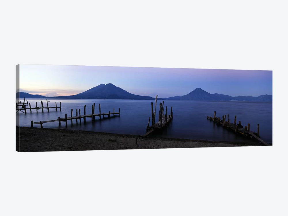 Crude Docks Along The Shore, Lake Atitlan, Solola, Guatemala by Panoramic Images 1-piece Art Print
