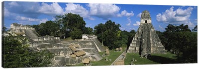 Ancient Ruins Of Yax Mutal (Tikal), El Peten, Guatemala Canvas Art Print - Central American Culture
