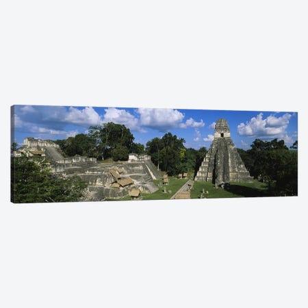 Ancient Ruins Of Yax Mutal (Tikal), El Peten, Guatemala Canvas Print #PIM4806} by Panoramic Images Canvas Artwork