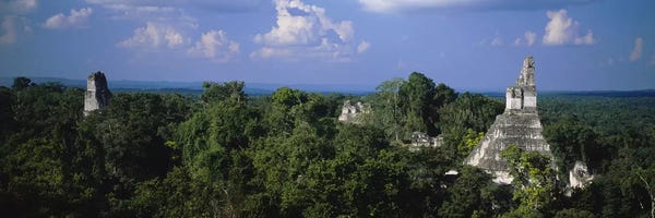 Central American Culture: High-Angle View Of Temple I (Temple Of The Great Jaguar), Tikal, El Peten, Guatemala by Panoramic Images
