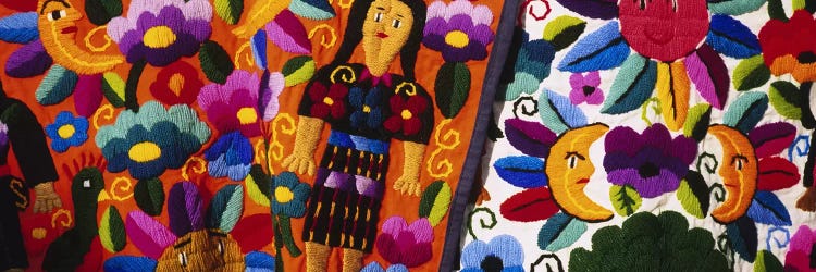 Close-Up Of Traditional Textiles, Guatemala