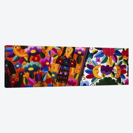 Close-Up Of Traditional Textiles, Guatemala Canvas Print #PIM4810} by Panoramic Images Canvas Artwork