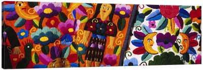 Close-Up Of Traditional Textiles, Guatemala Canvas Art Print - Central American Culture