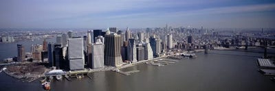High Angle View Of Skyscrapers In A City, Manhattan, NYC, New York City, New York State, USA by Panoramic Images canvas print