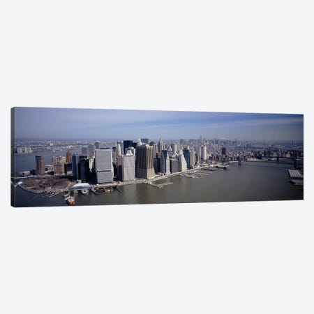 High Angle View Of Skyscrapers In A City, Manhattan, NYC, New York City, New York State, USA Canvas Print #PIM4831} by Panoramic Images Canvas Wall Art