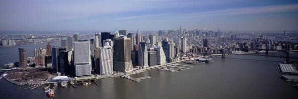 High Angle View Of Skyscrapers In A City, Manhattan, NYC, New York City, New York State, USA