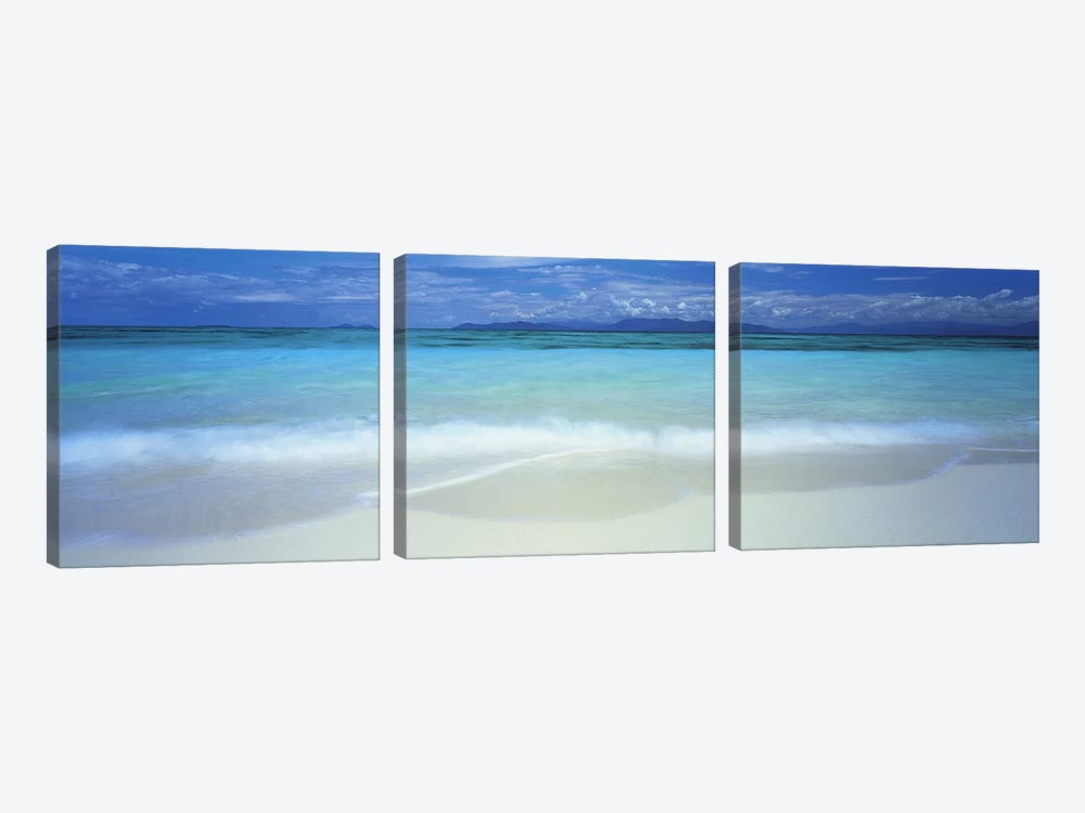 Clouds over an ocean, Great Barrier Reef, Queensland, Australia by Panoramic Images 3-piece Canvas Wall Art