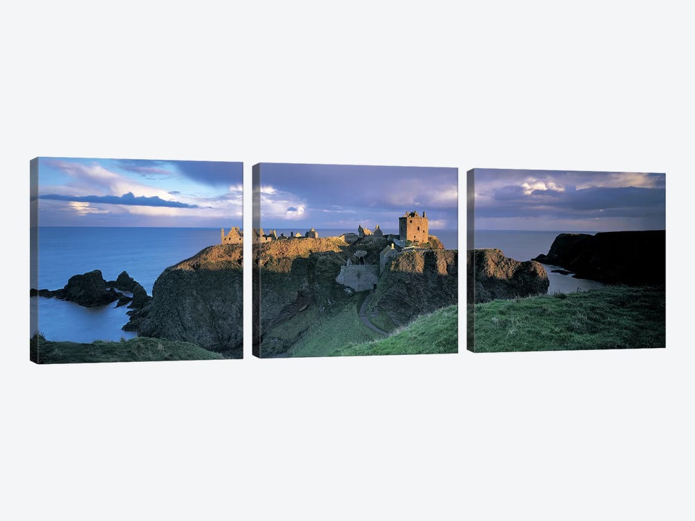 Dunnottar Castle, Aberdeenshire, Scotland, United Kingdom by Panoramic Images 3-piece Canvas Print