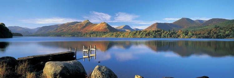 Mountain Reflections, Derwentwater, Lake District National Park, Cumbria, England, United Kingdom