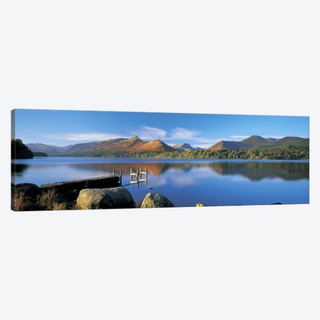 Mountain Reflections, Derwentwater, Lake District National Park, Cumbria, England, United Kingdom Canvas Print #PIM4869} by Panoramic Images Art Print