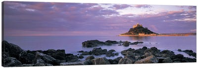 Distant View Of St Michael's Mount, Mount's Bay, Cornwall, England, United Kingdom Canvas Art Print