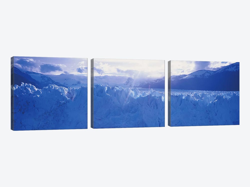 Perito Moreno Glacier Under A Beaming Sun, Los Glaciares National Park, Santa Cruz Province, Patagonia, Argentina by Panoramic Images 3-piece Canvas Art Print