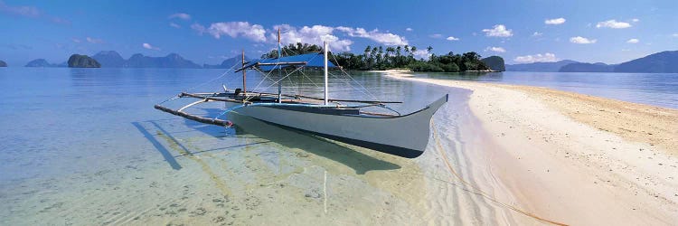 Fishing boat moored on the beach, Palawan, Philippines #2