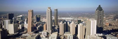 High angle view of buildings in a cityAtlanta, Georgia, USA by Panoramic Images canvas print