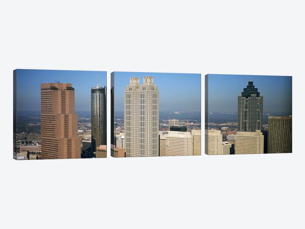 Skyscrapers in a cityAtlanta, Georgia, USA by Panoramic Images 3-piece Canvas Print