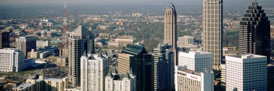 High angle view of buildings in a cityAtlanta, Georgia, USA by Panoramic Images canvas print