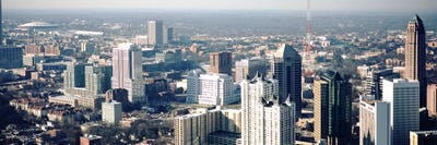 High angle view of buildings in a cityAtlanta, Georgia, USA by Panoramic Images canvas print