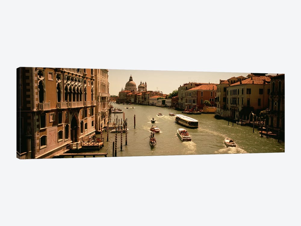 Daytime Activity, Grand Canal, Venice, Italy by Panoramic Images 1-piece Canvas Print