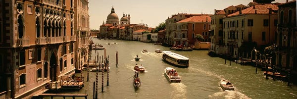 Venice: Daytime Activity, Grand Canal, Venice, Italy by Panoramic Images