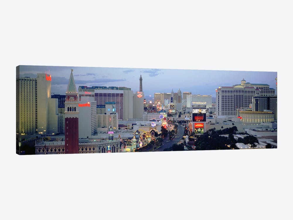 High angle view of buildings in a city, The Strip, Las Vegas, Nevada, USA by Panoramic Images 1-piece Canvas Art Print
