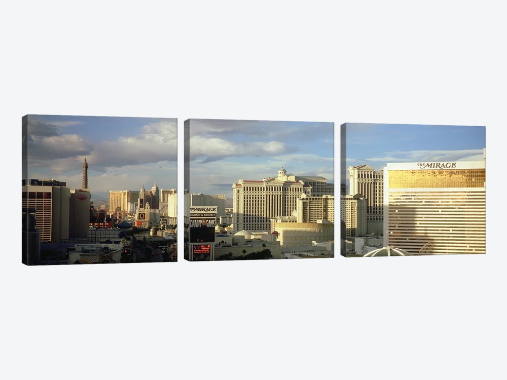 High angle view of buildings in a city, The Strip, Las Vegas, Nevada, USA #2 by Panoramic Images 3-piece Canvas Artwork