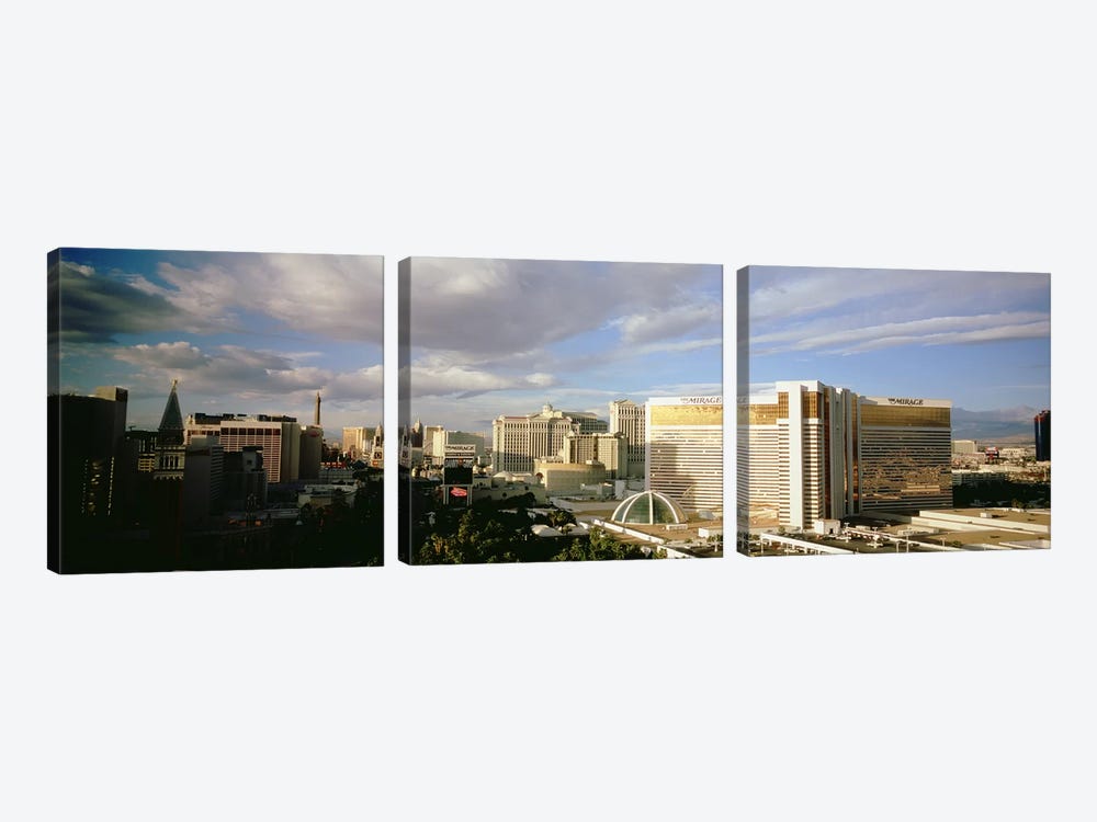 High angle view of buildings in a city, The Strip, Las Vegas, Nevada, USA #3 by Panoramic Images 3-piece Canvas Artwork