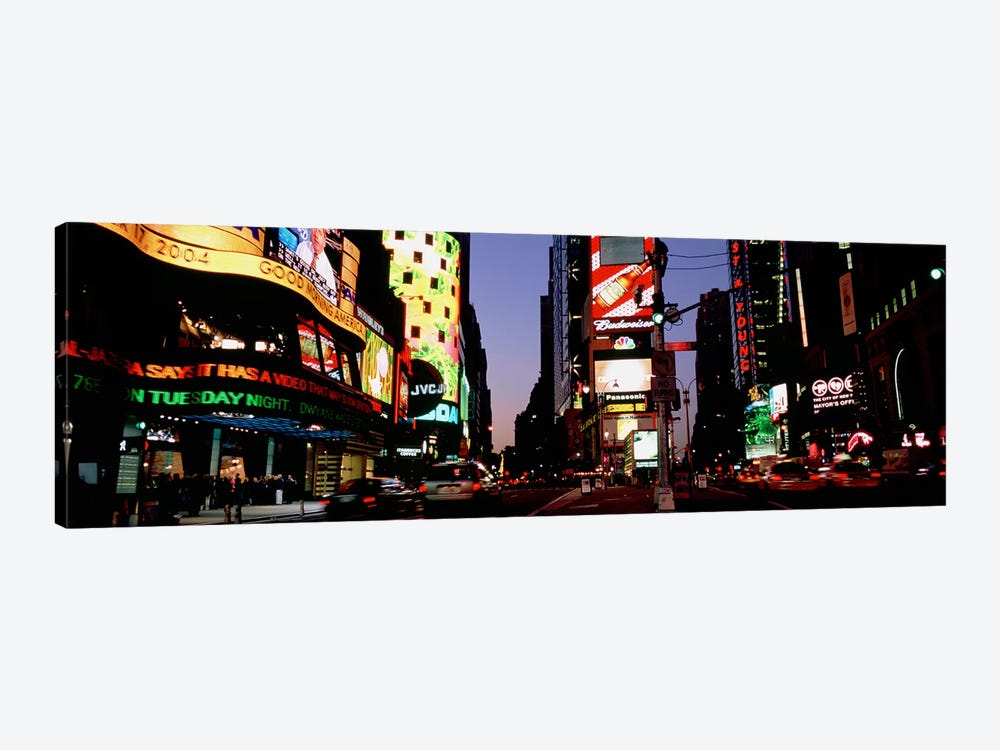 Traffic on a road, Times Square, New York City, New York, USA #2 by Panoramic Images 1-piece Canvas Wall Art