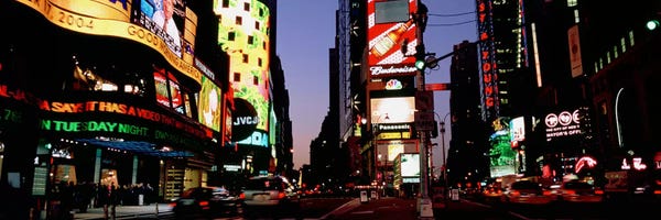 Times Square: Traffic on a road II, Times Square, New York City, New York, USA #2 by Panoramic Images