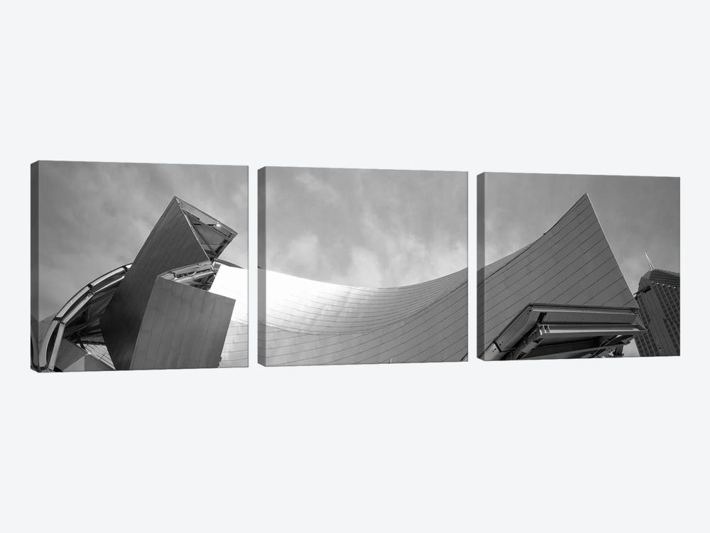 Low Angle View Of A Building, Millennium Park, Chicago, Illinois, USA by Panoramic Images 3-piece Art Print