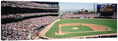High angle view of a stadium, Pac Bell Stadium, San Francisco, California, USA Canvas Art Print - Sports Lover