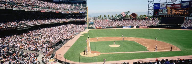 High angle view of a stadium, Pac Bell Stadium, San Francisco, California, USA