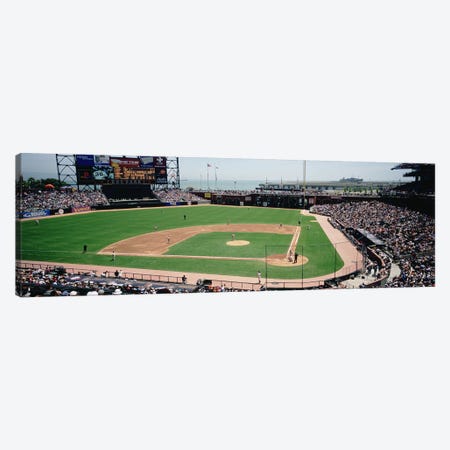 High angle view of a stadium, Pac Bell Stadium, San Francisco, California, USA #3 Canvas Print #PIM4932} by Panoramic Images Canvas Art Print