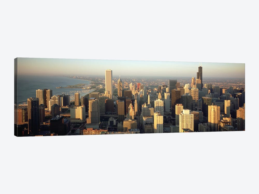 High angle view of buildings in a city, Chicago, Illinois, USA by Panoramic Images 1-piece Canvas Art
