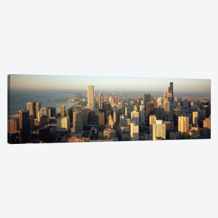 High angle view of buildings in a city, Chicago, Illinois, USA Canvas Print #PIM4940} by Panoramic Images Canvas Art