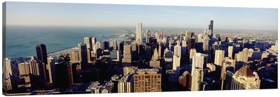 High angle view of buildings in a city, Chicago, Illinois, USA #2 Canvas Art Print - Chicago Art