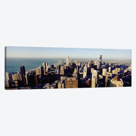High angle view of buildings in a city, Chicago, Illinois, USA #2 Canvas Print #PIM4942} by Panoramic Images Canvas Artwork