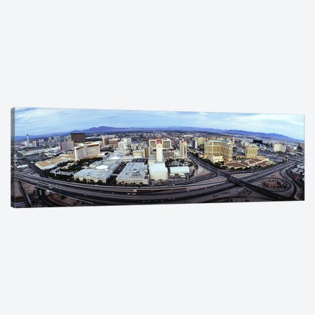 Aerial view of a city, Las Vegas, Nevada, USA #2 Canvas Print #PIM4946} by Panoramic Images Art Print