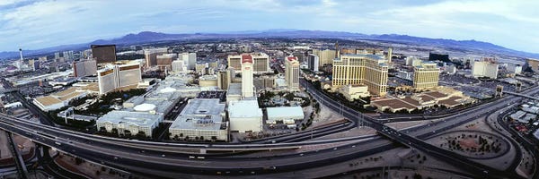 Nevada: Aerial view of a city, Las Vegas, Nevada, USA #2 by Panoramic Images