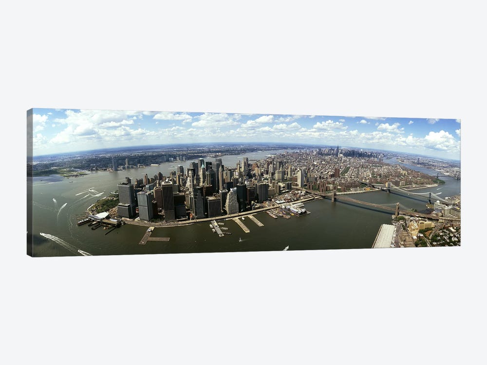 Aerial view of buildings in a city, New York City, New York State, USA by Panoramic Images 1-piece Canvas Artwork