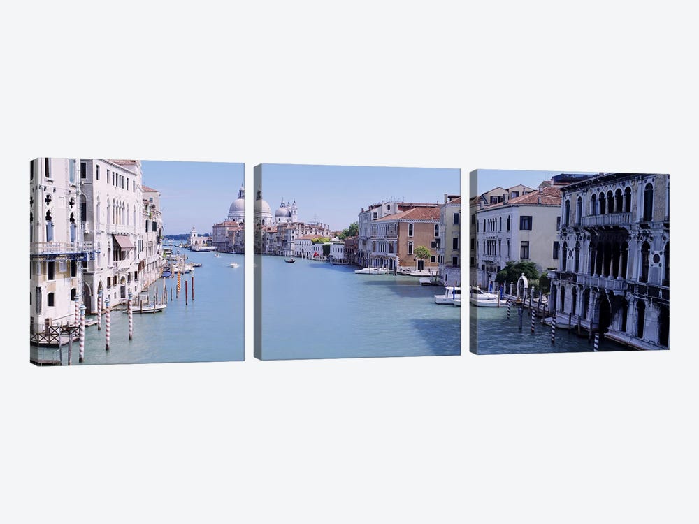 Buildings Along A Canal, Santa Maria Della Salute, Venice, Italy by Panoramic Images 3-piece Canvas Artwork