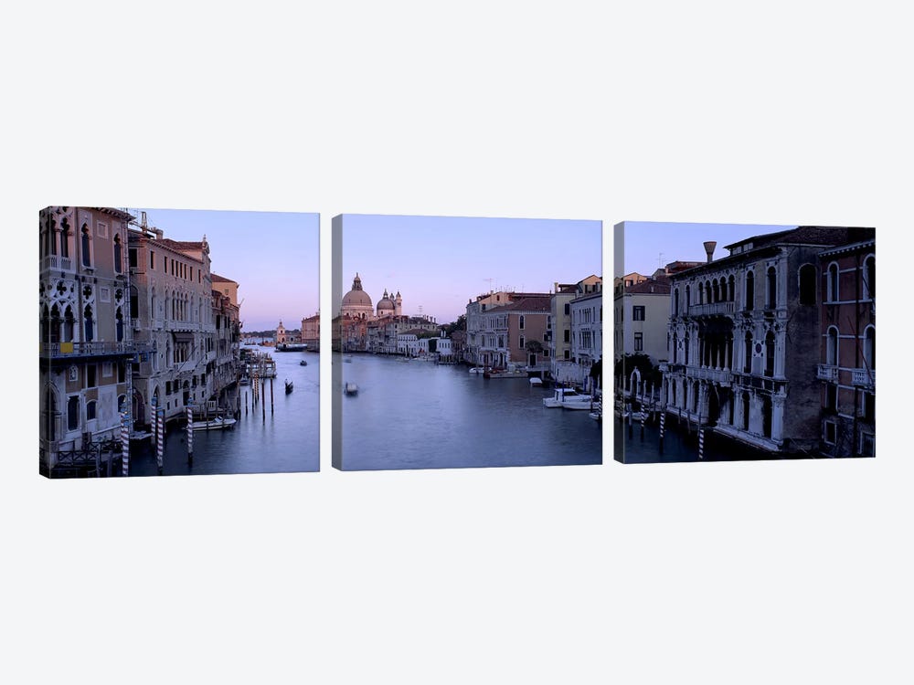 Buildings Along A Canal, Santa Maria Della Salute, Venice, Italy #2 by Panoramic Images 3-piece Canvas Art