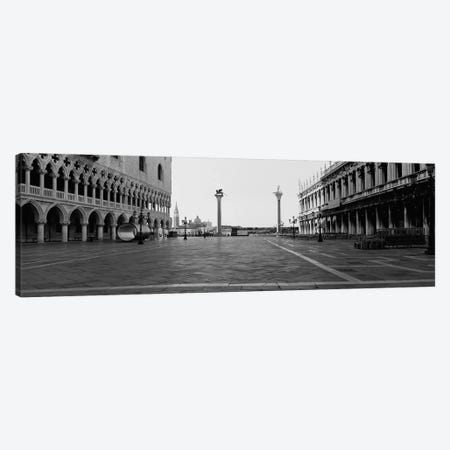 Piazzetta di San Marco In B&W, Venice, Italy Canvas Print #PIM4961} by Panoramic Images Canvas Artwork