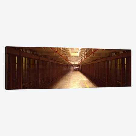 Cell Block In A Prison, Alcatraz Island, San Francisco, California, USA Canvas Print #PIM4964} by Panoramic Images Canvas Art Print
