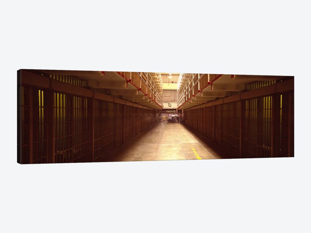 Cell Block In A Prison, Alcatraz Island, San Francisco, California, USA by Panoramic Images 1-piece Canvas Art