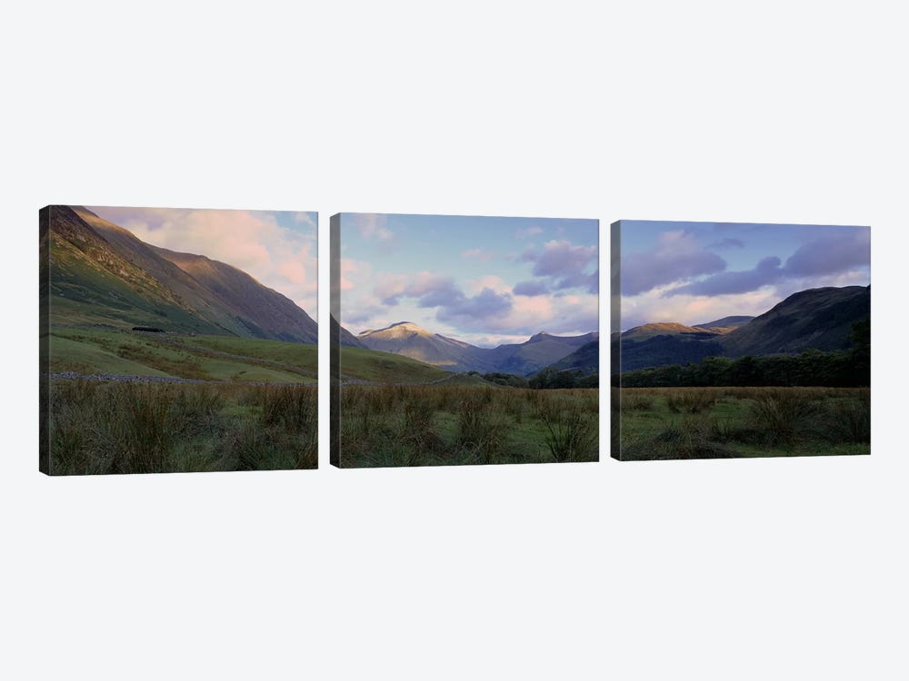Narrow Valley Landscape, Glen Nevis, Highlands, Scotland, United Kingdom by Panoramic Images 3-piece Canvas Art