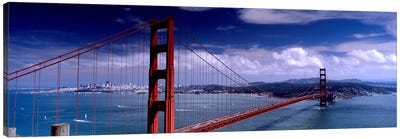 Bridge Over A River, Golden Gate Bridge, San Francisco, California, USA Canvas Art Print - Golden Gate Bridge
